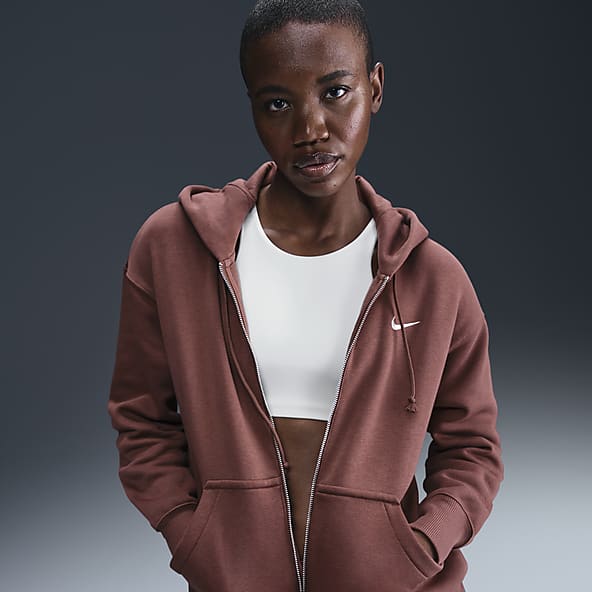 Oversized zipper hoodie women's clearance